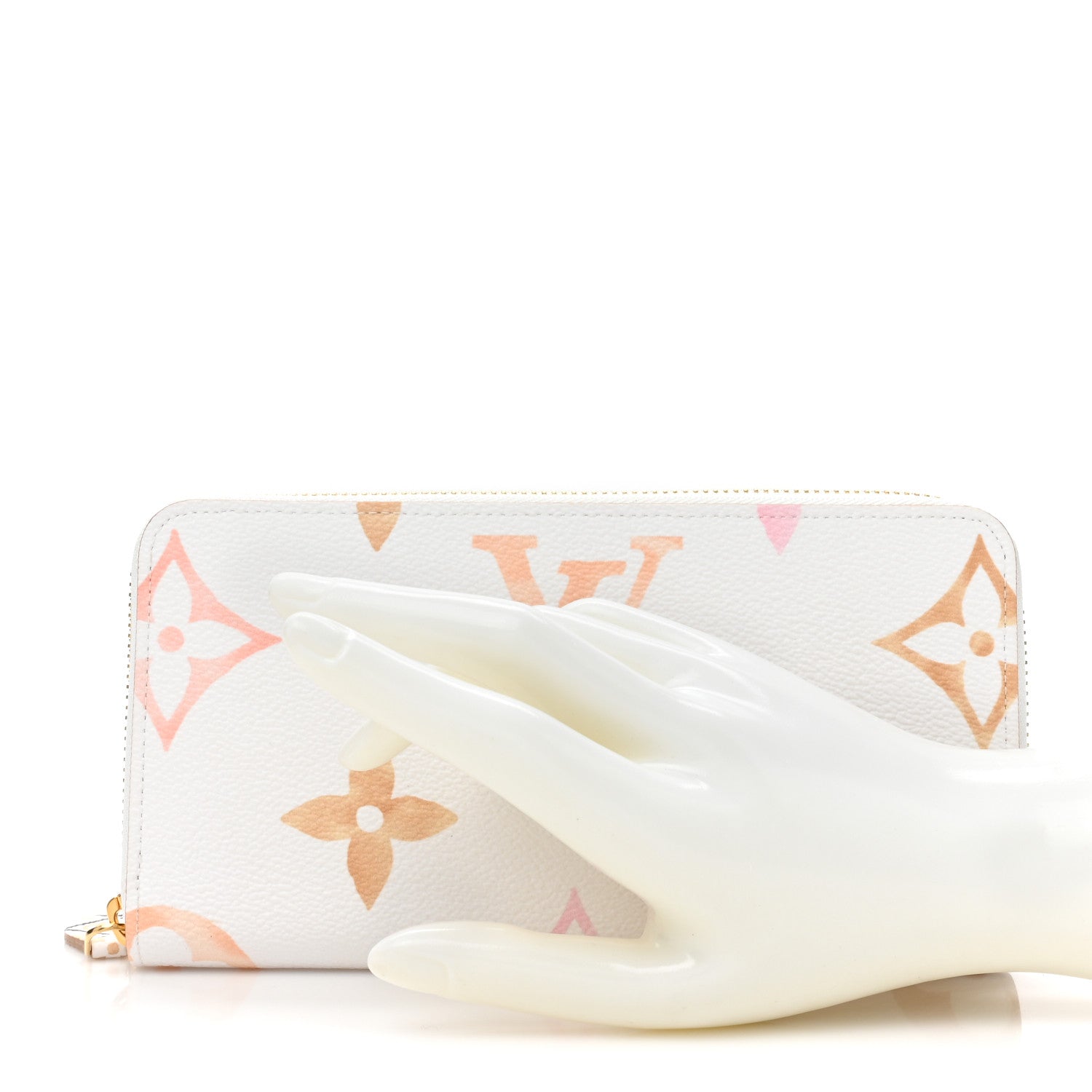 Louis Vuitton Monogram Giant By The Pool Zippy Wallet Resort Beige 2 of 12