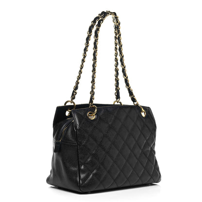 Chanel Caviar Quilted Petit Timeless Tote PTT Black 3 of 9