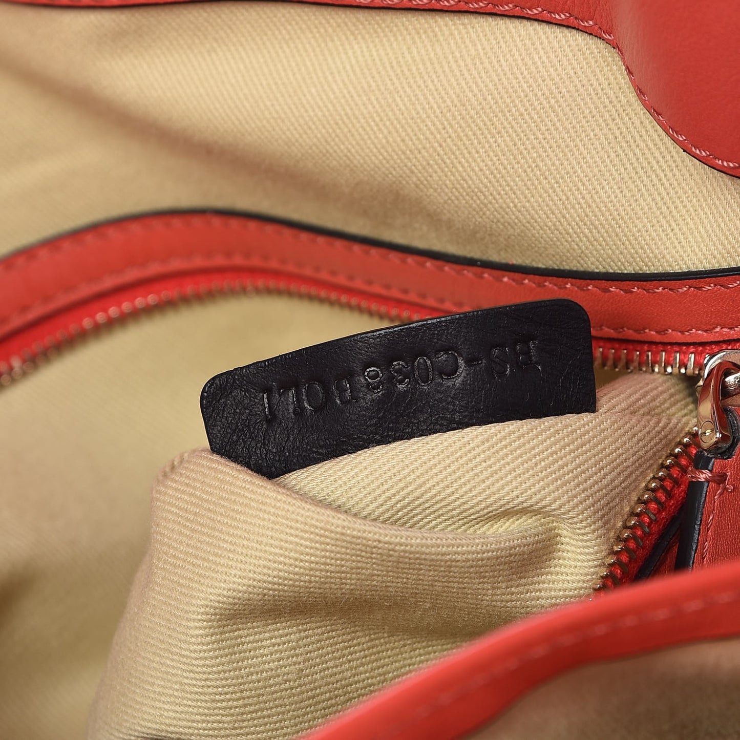 Vitello Rockstud Dome Satchel Deep Coral