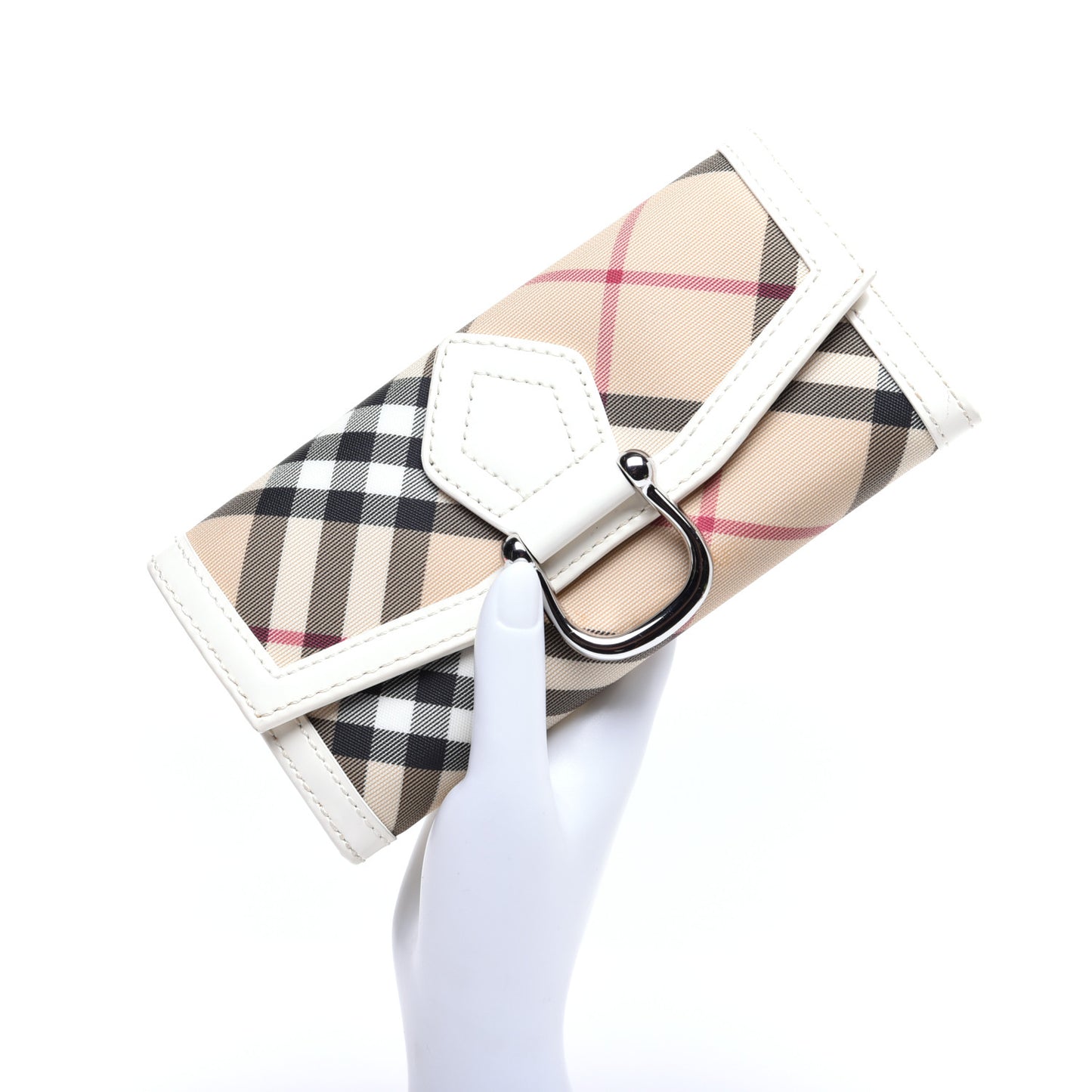 Nova Check Penrose Continental Wallet White