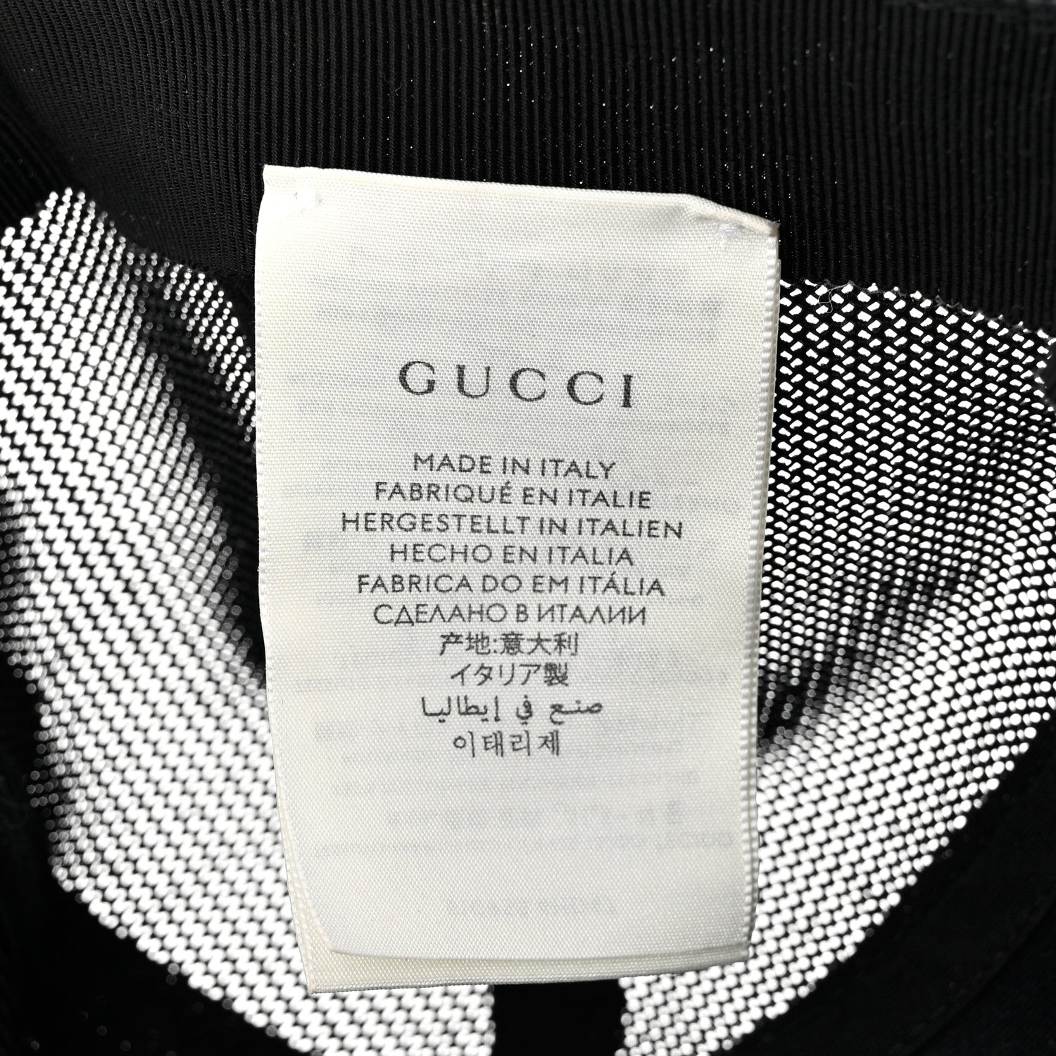 Gucci Nylon Monogram Baseball Hat M Black 9 of 9