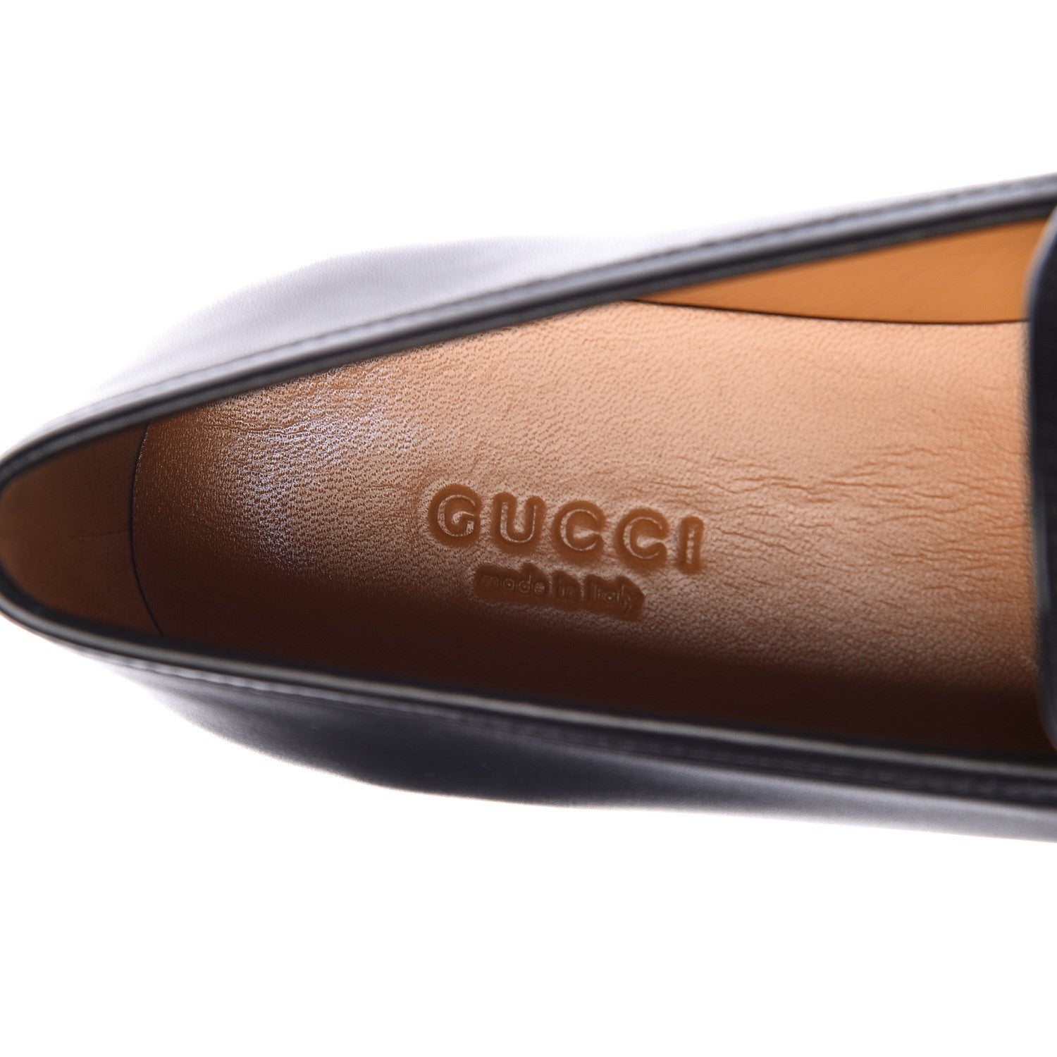 Gucci Calfskin Womens Jordaan Loafers 35.5 Black 6 of 8