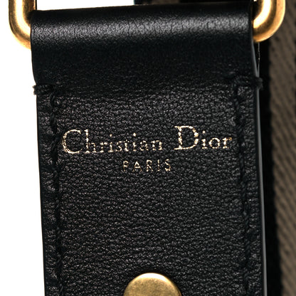 Christian Dior Canvas Embroidered Shoulder Strap Black 5 of 6
