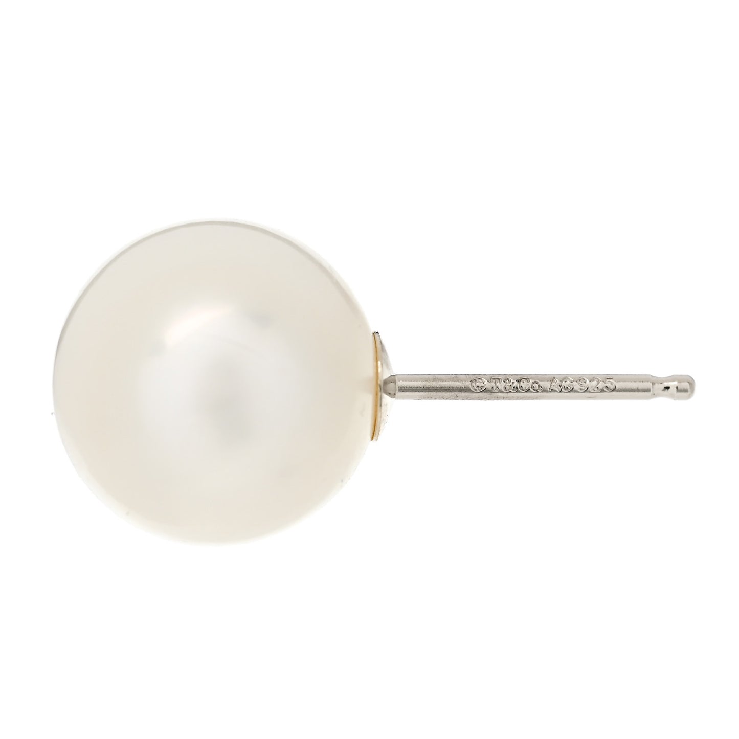 Sterling Silver Freshwater Cultured Pearl 9-9.5mm Ziegfeld Earrings
