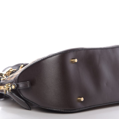 Burberry Haymarket Check Small Orchard Bowling Bag Chocolate 6 of 11