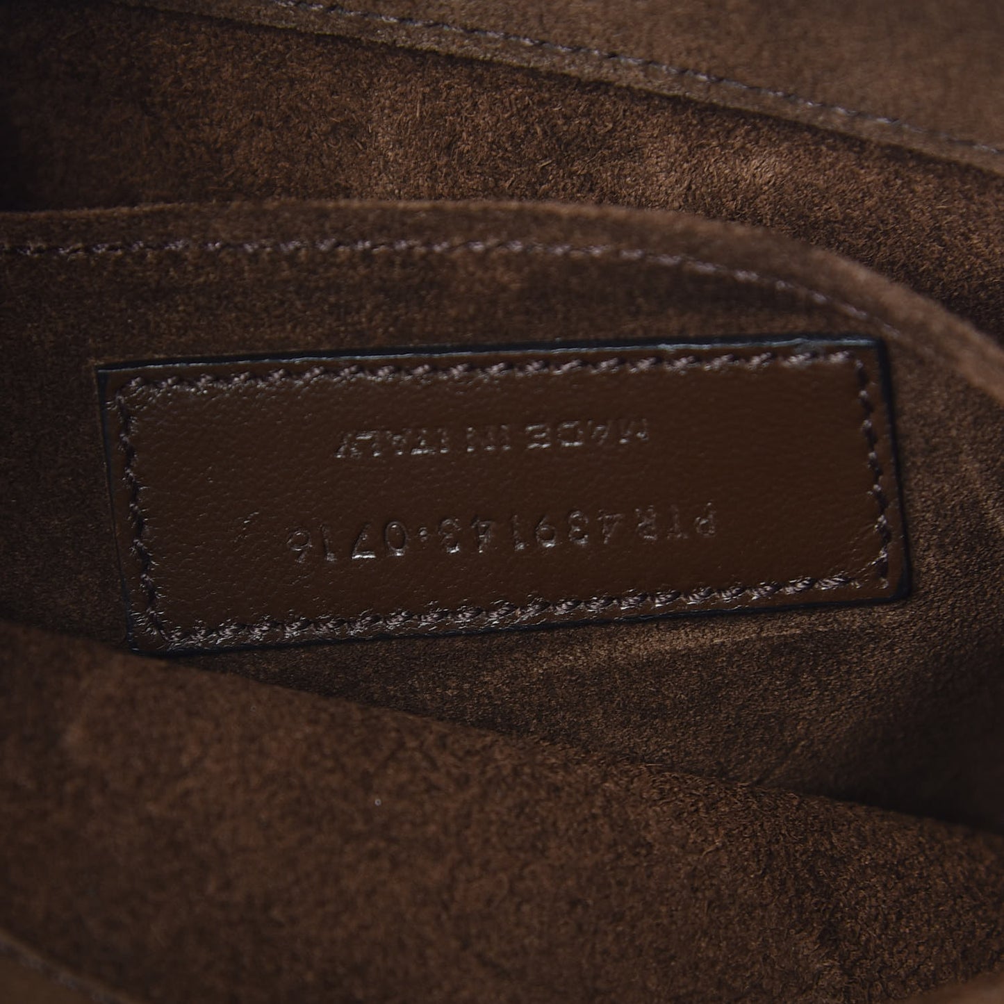 Suede Y Studs Satchel Brown