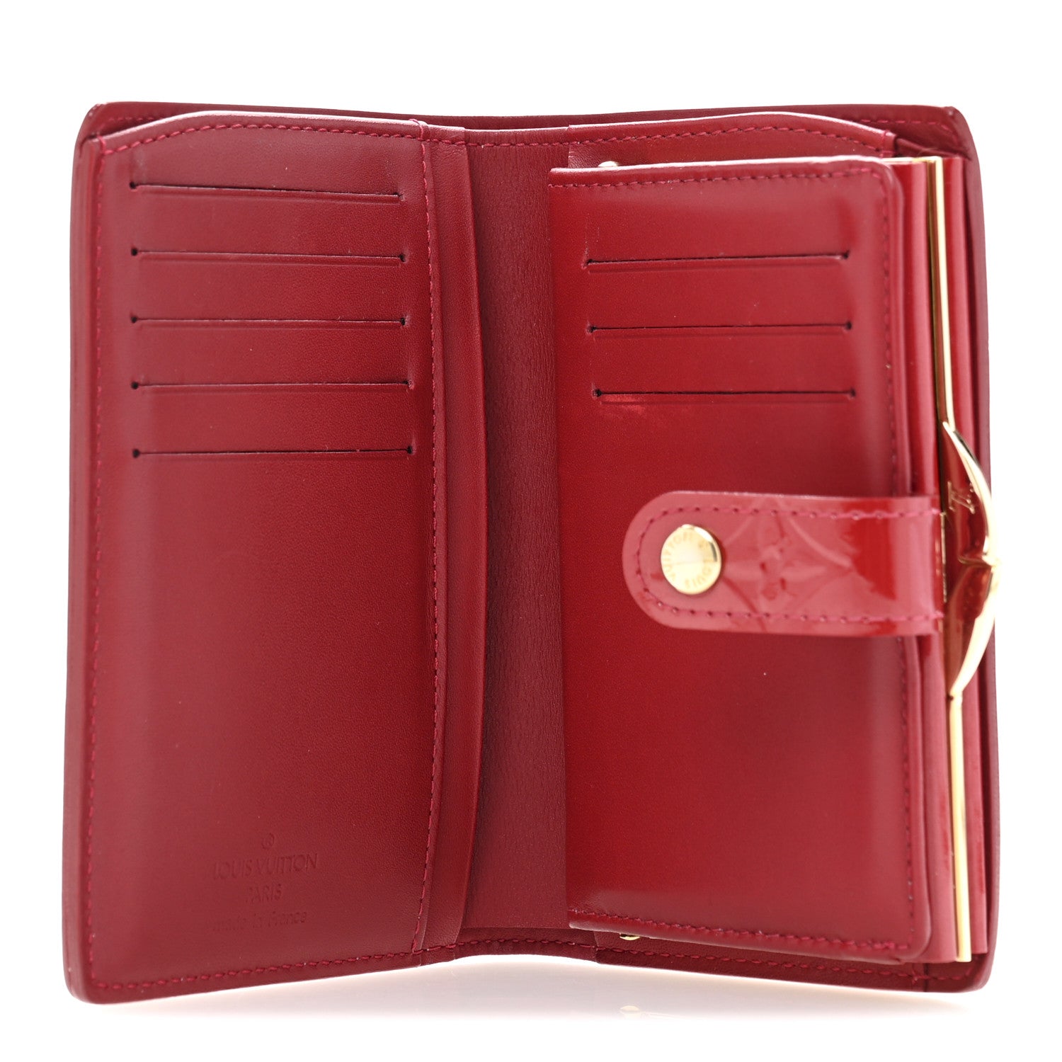 Louis Vuitton Vernis French Purse Wallet Pomme D'Amour 5 of 11
