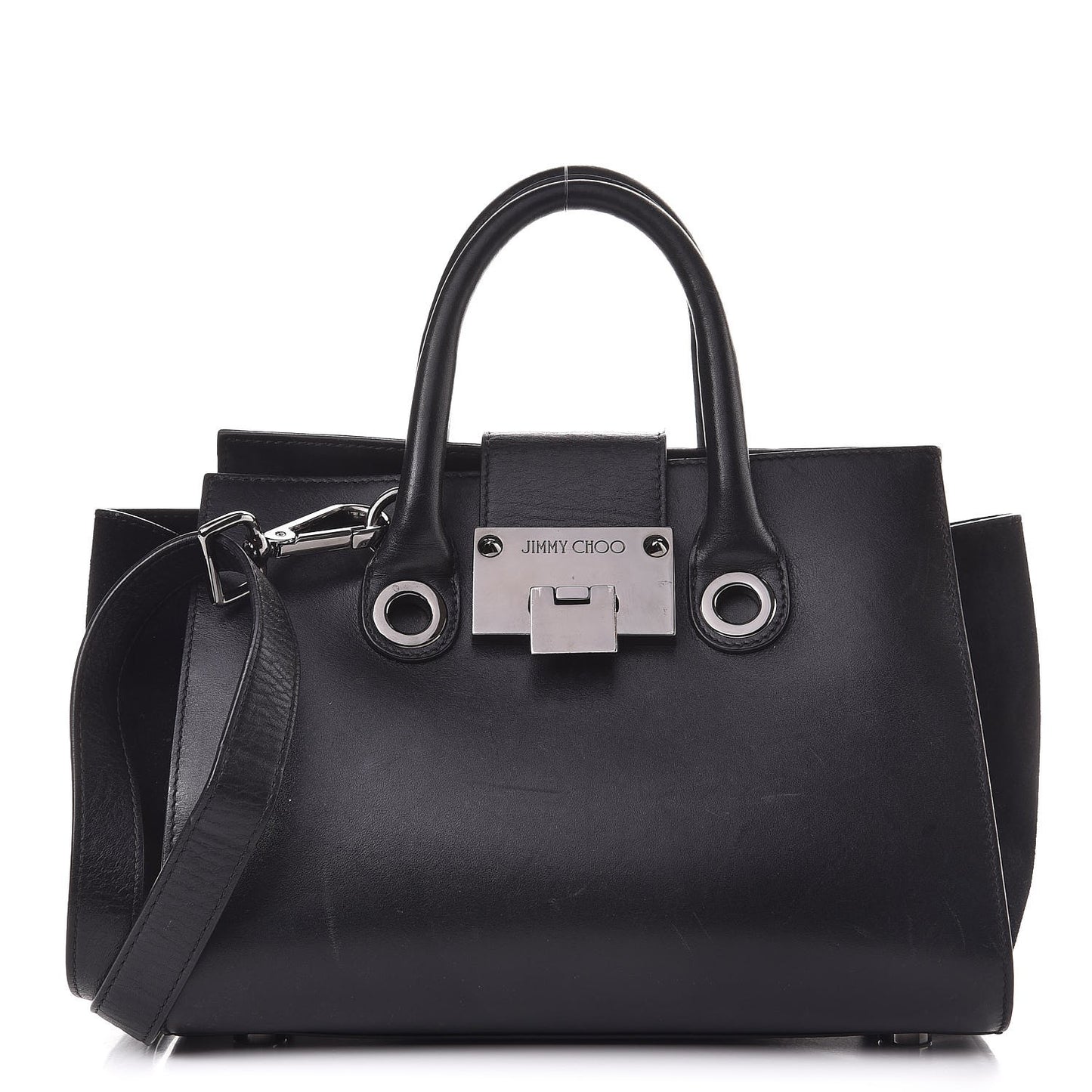 Calfskin Suede Small Riley Tote Black