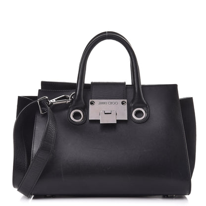 Jimmy Choo Calfskin Suede Small Riley Tote Black 1 of 16