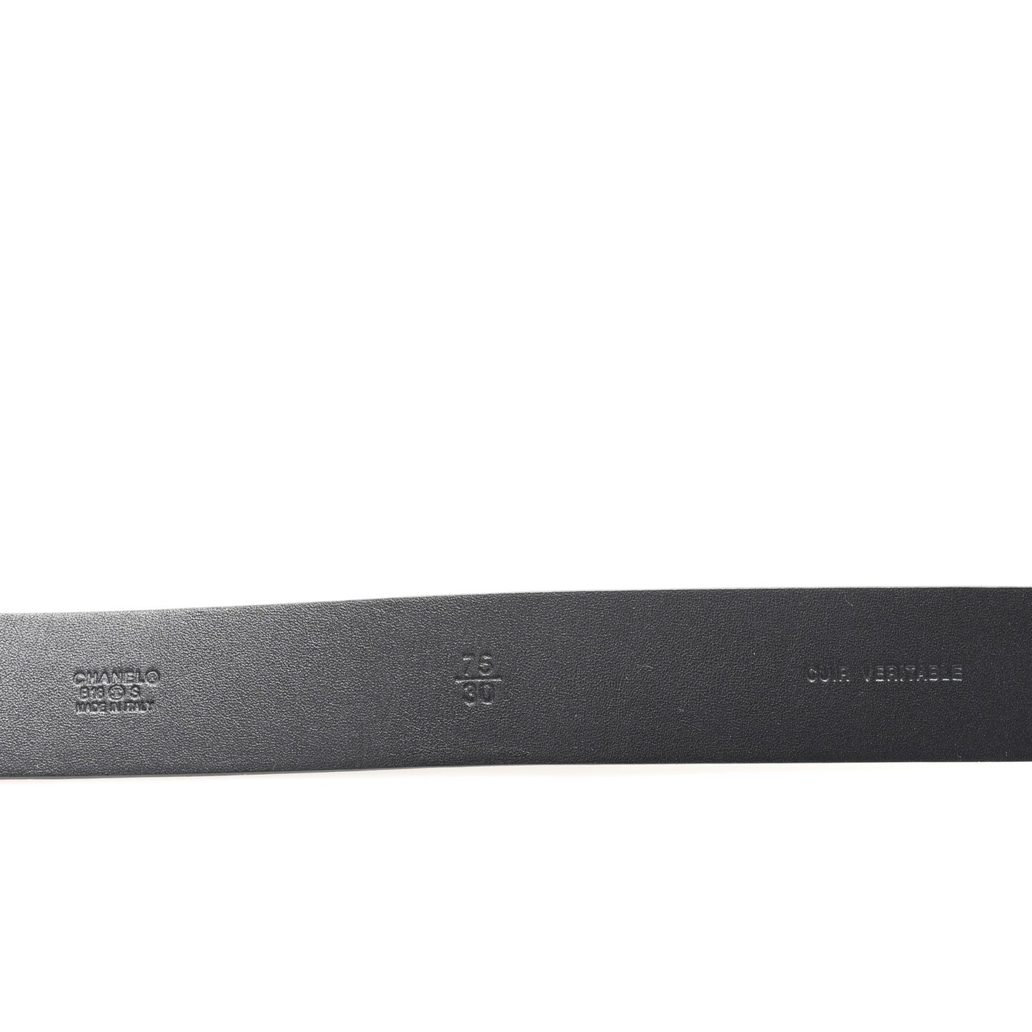 Lambskin CC Chain 75 30 Belt Black