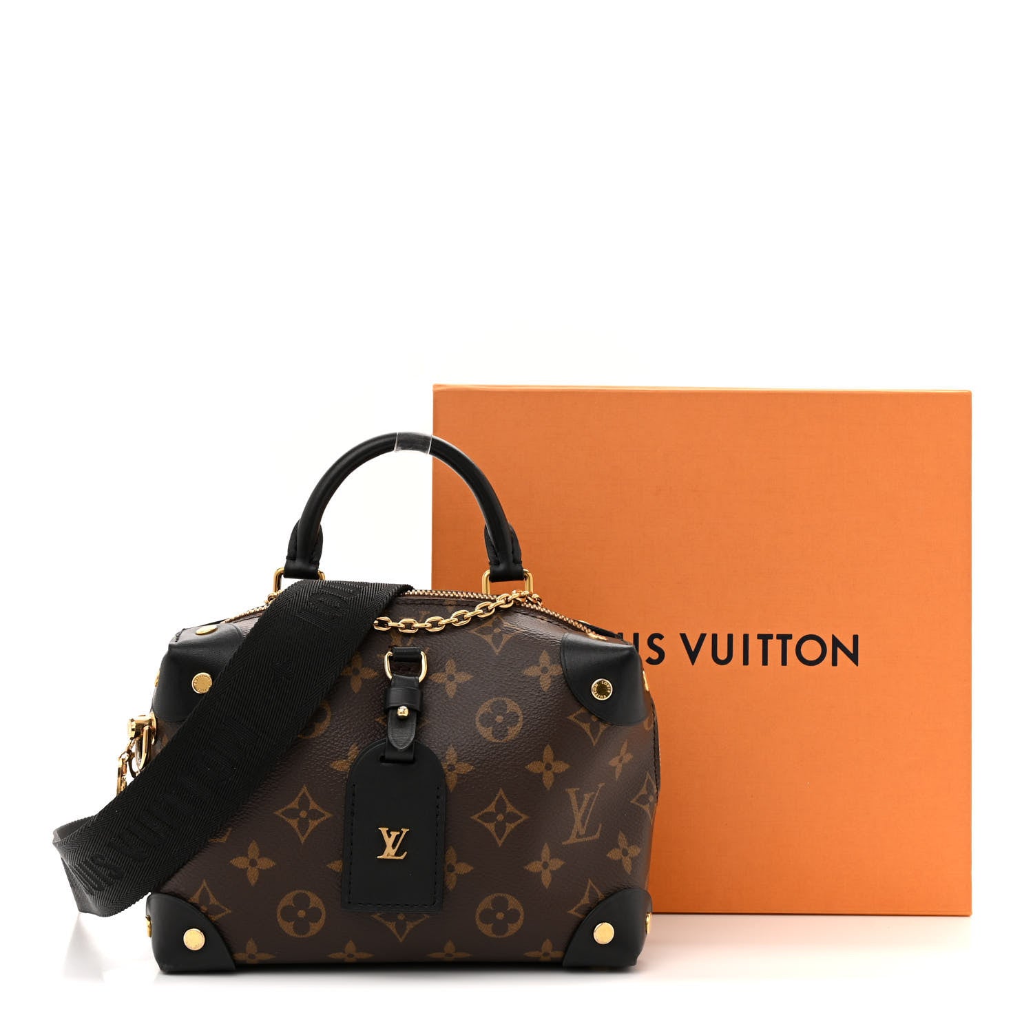 Louis Vuitton Monogram Petite Malle Souple Black 20 of 20