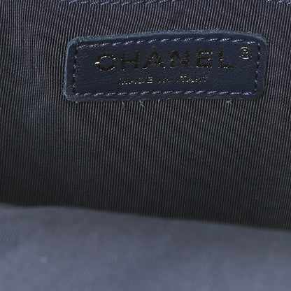 Chanel Tweed Front Pocket Backpack Navy 6 of 10