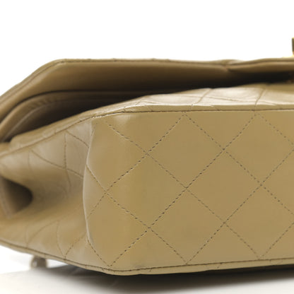 Chanel Lambskin Quilted Medium Double Flap Beige 10 of 14