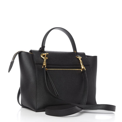 Celine Grained Calfskin Micro Belt Bag Black 3 of 9