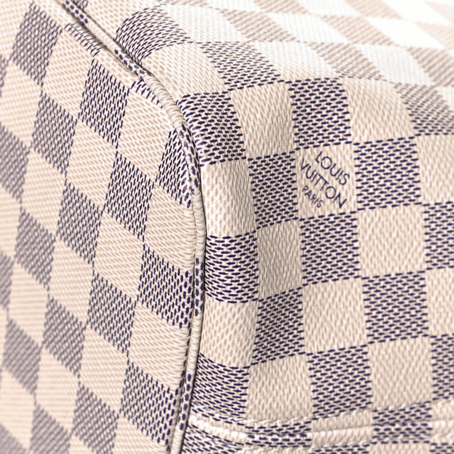 Louis Vuitton Damier Azur Braided Neverfull MM Orange 10 of 14