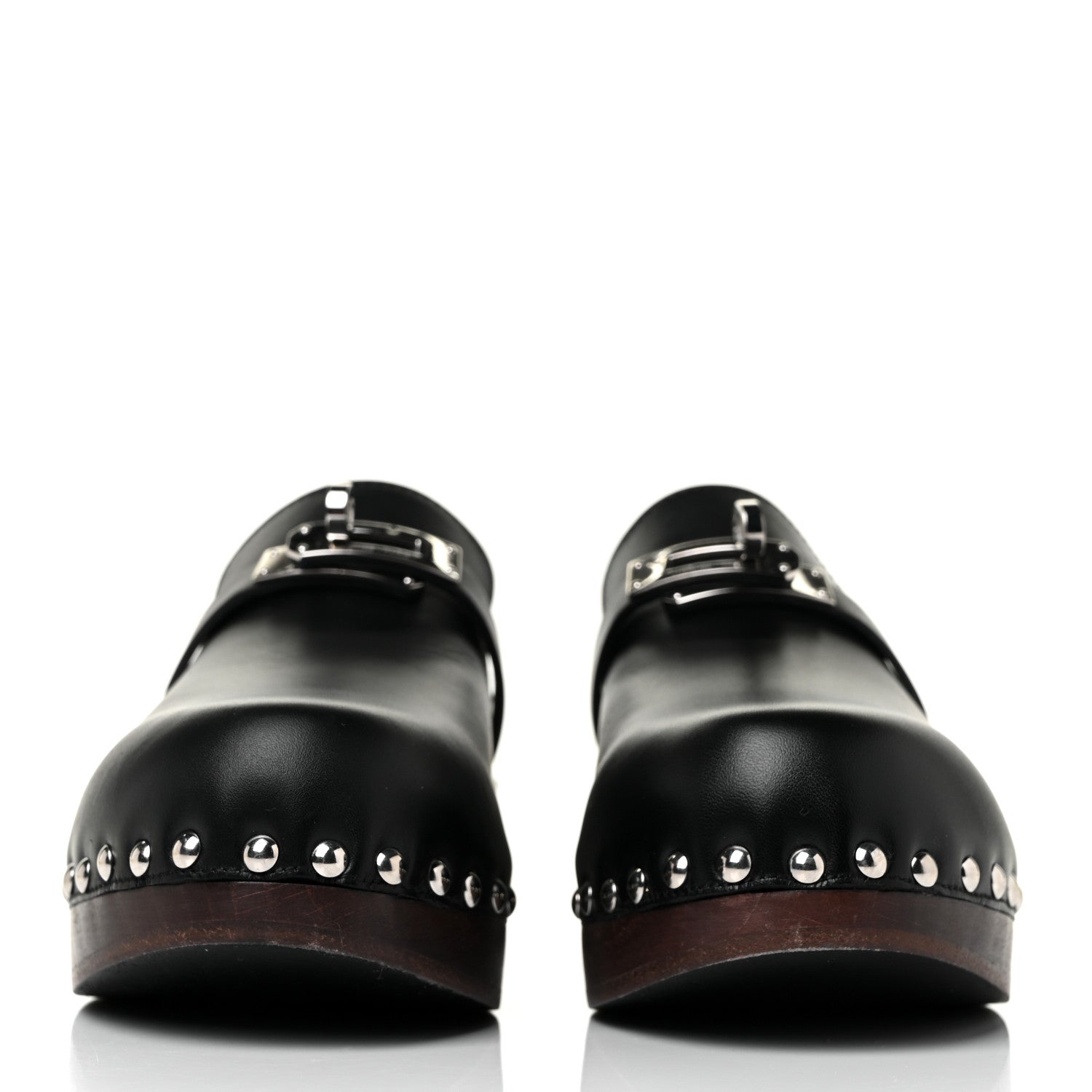 Hermes Calfskin Carlotta Mules 36 Black 2 of 7