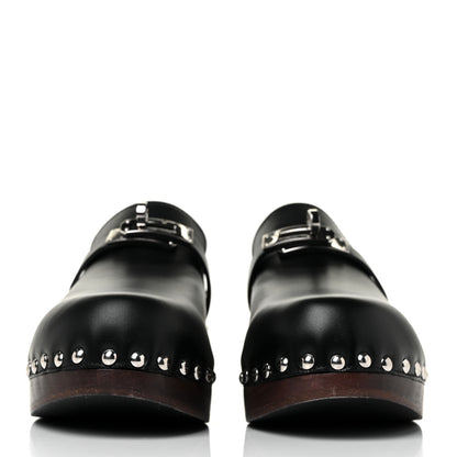 Hermes Calfskin Carlotta Mules 36 Black 2 of 7