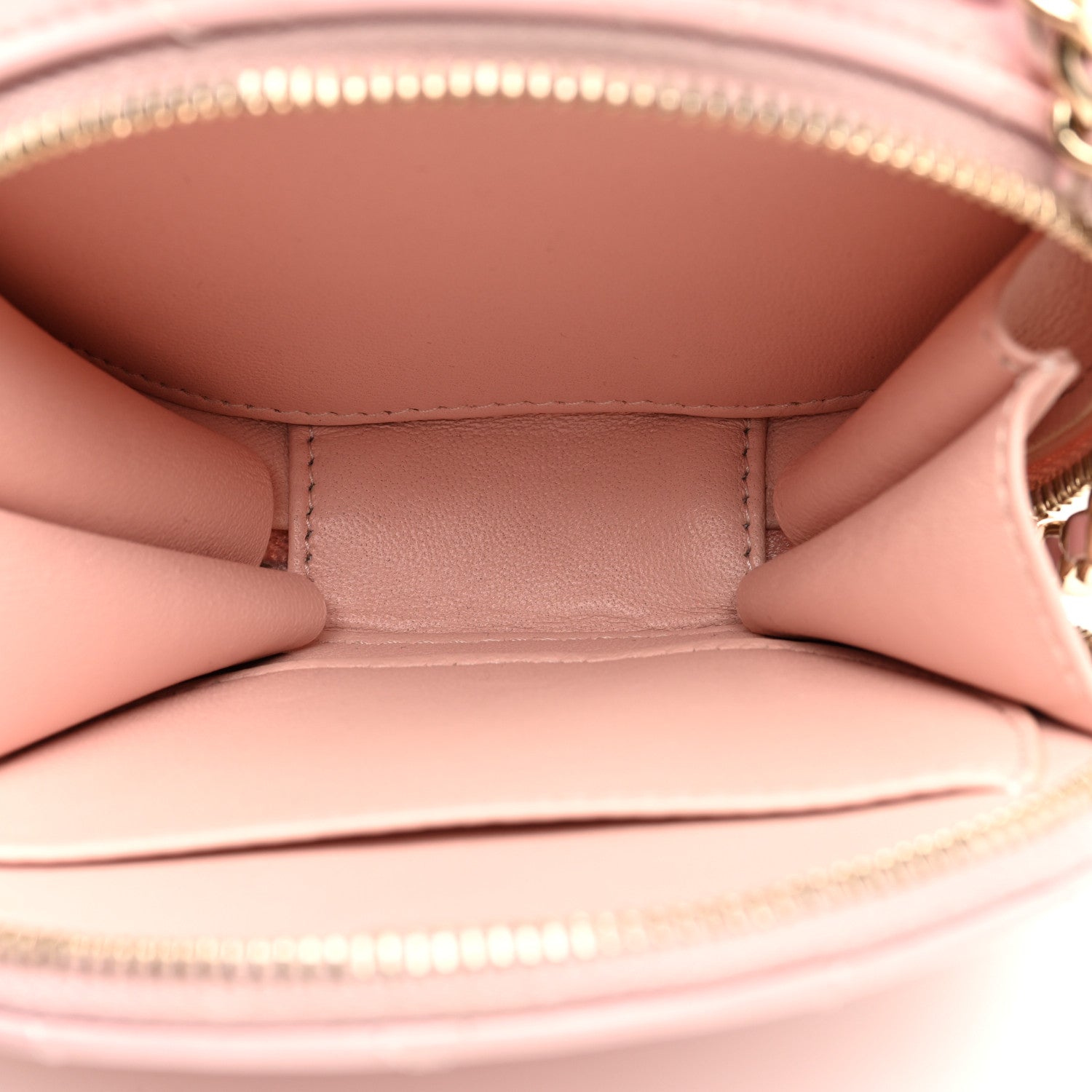 Chanel Lambskin Quilted Round Handle With Care Vanity With Chain Pink 5 of 12