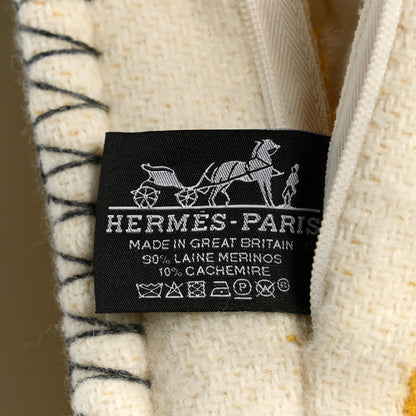 Hermes Wool Cashmere Avalon III Pillow PM Gris Soleil 3 of 3