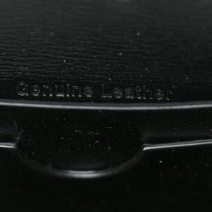 Off-White Calfskin Jitney Logo Flap Wallet On Chain Black 5 of 6