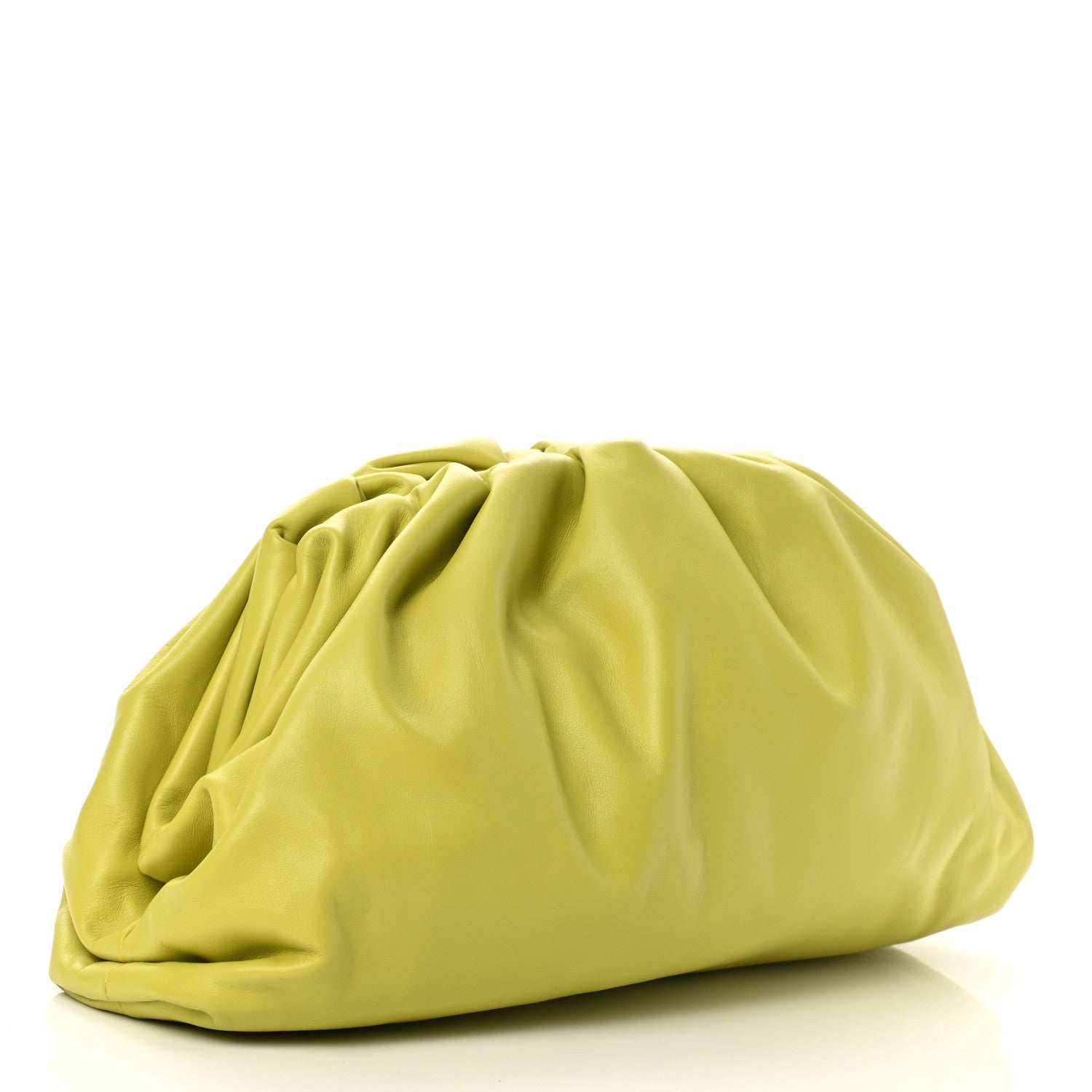 Bottega Veneta Smooth Butter Calf The Pouch Oversized Clutch Kiwi 3 of 8