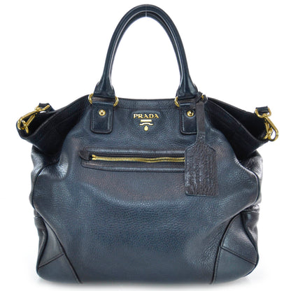 Prada Cervo Deerskin Hobo Denim 1 of 7