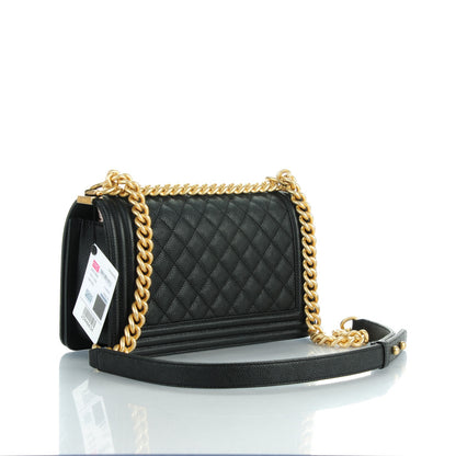 Chanel Caviar Quilted Medium Boy Flap Black 3 of 7