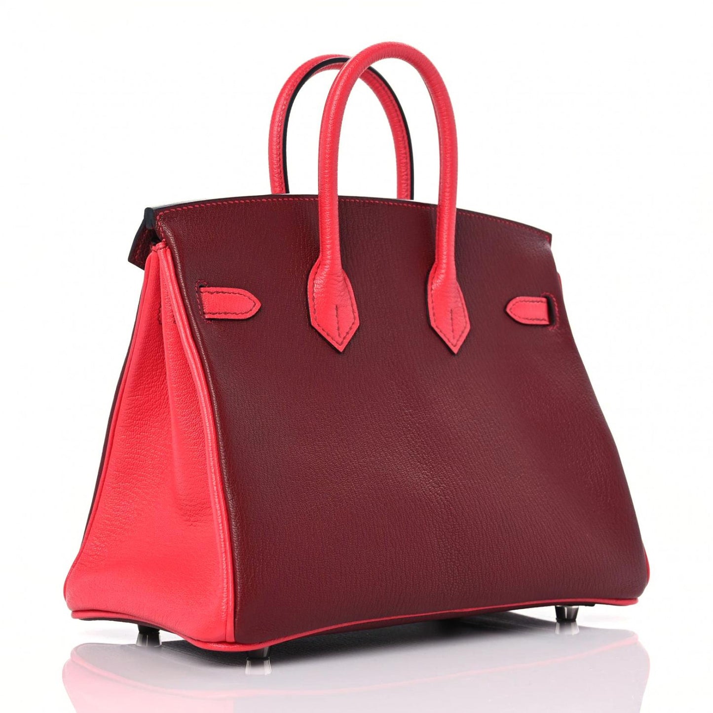 Chevre Mysore Horseshoe Birkin 25 Rouge H Bougainvillea