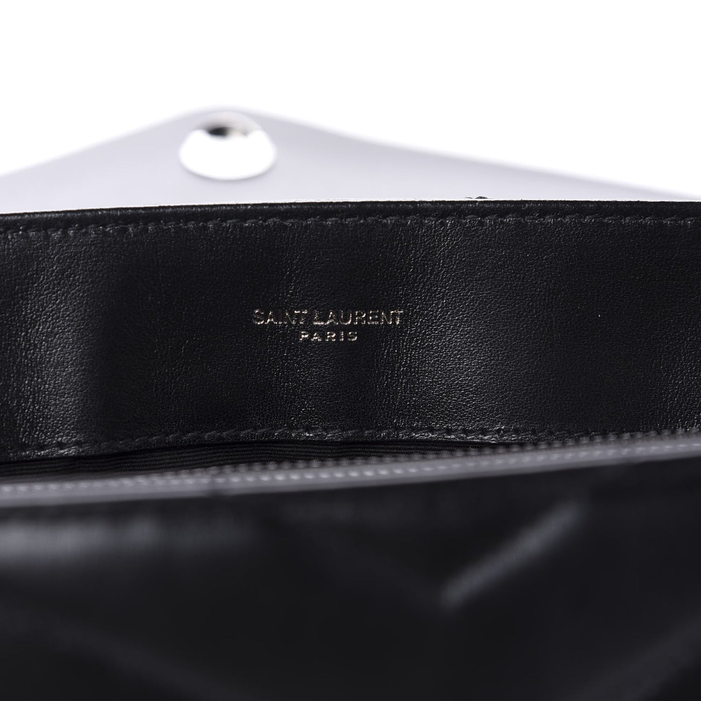 Calfskin Y Quilted Monogram Medium Loulou Chain Satchel Black