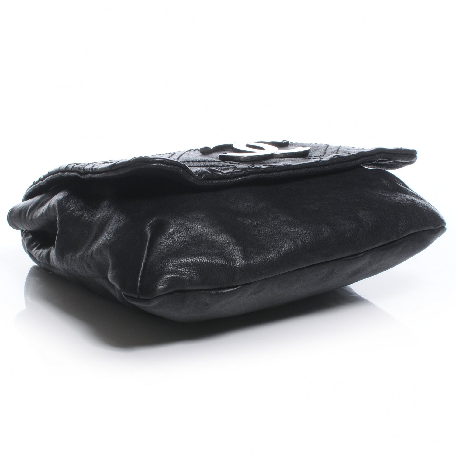 Chanel Leather Diamond Stitch Large Messenger Black 4 of 7