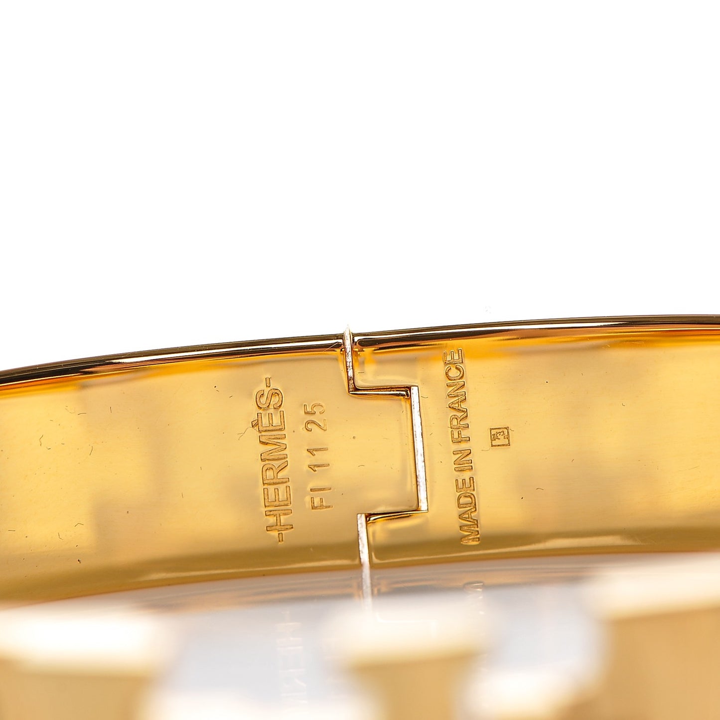 Enamel Narrow Clic Clac H Bracelet GM Black