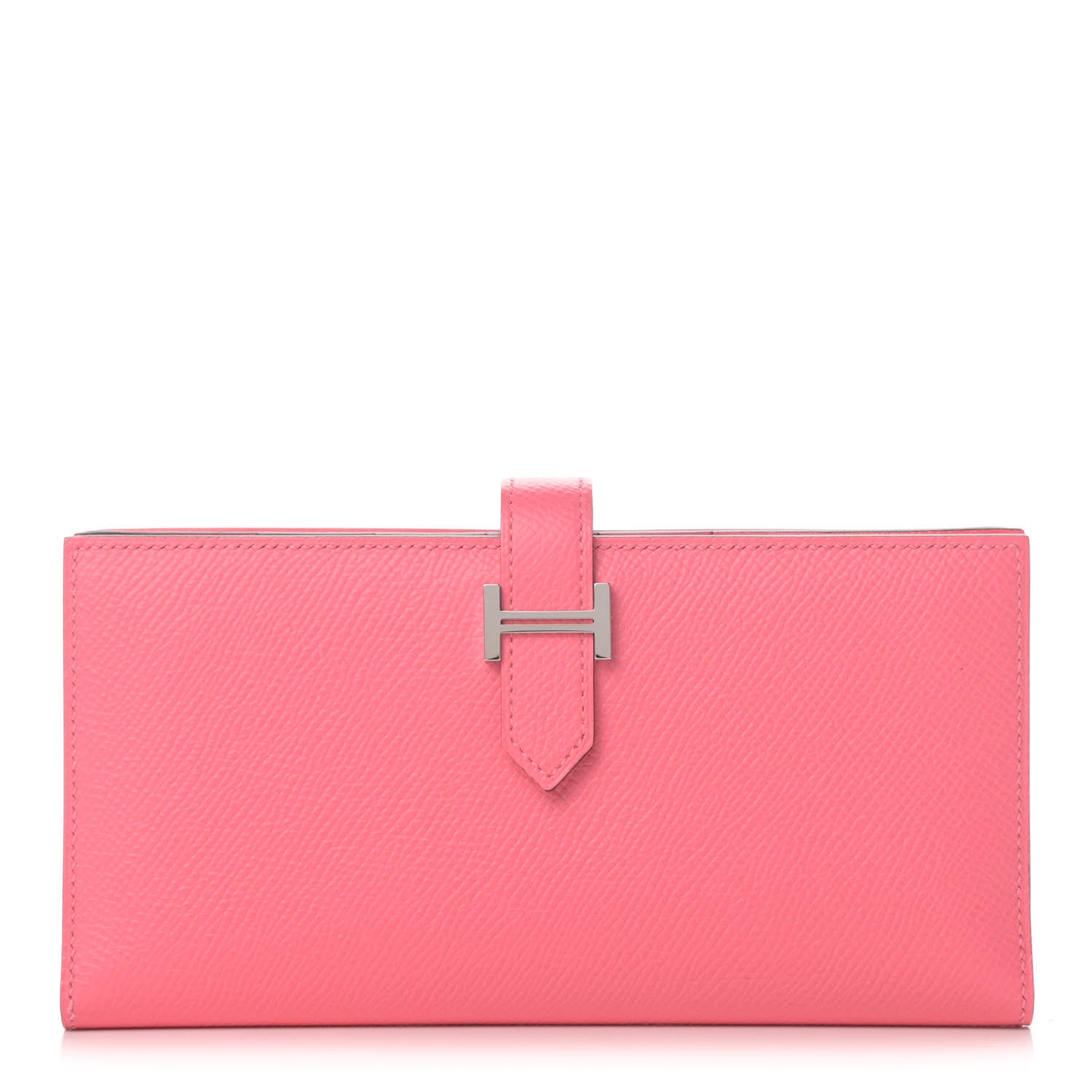 Hermes Epsom Bearn Gusset Wallet Rose Lipstick 1 of 8