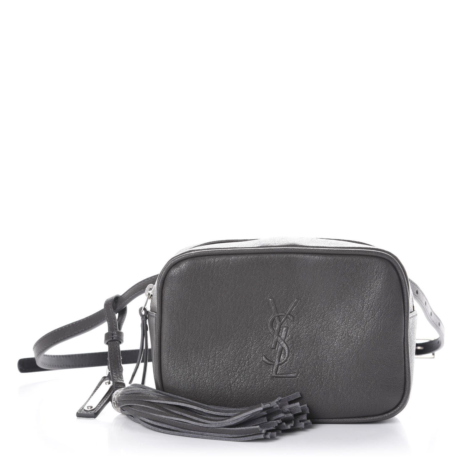 Saint Laurent Lambskin Monogram Lou Belt Bag Asphalt 1 of 9