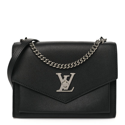 Louis Vuitton Soft Calfskin My Lockme Chain Bag BB Black 1 of 10