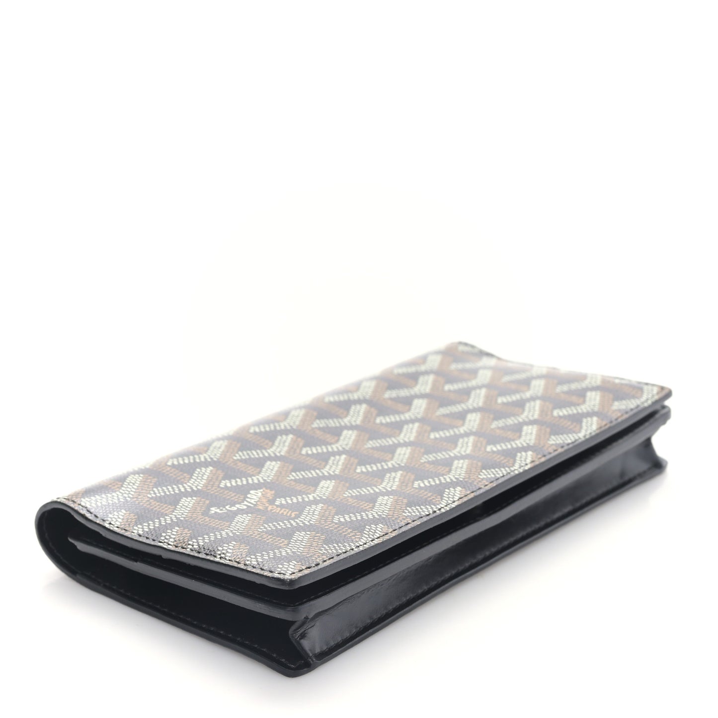 Goyardine Long Bi-Fold Wallet Black