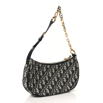 Christian Dior Oblique CD Lounge Bag Blue 3 of 9