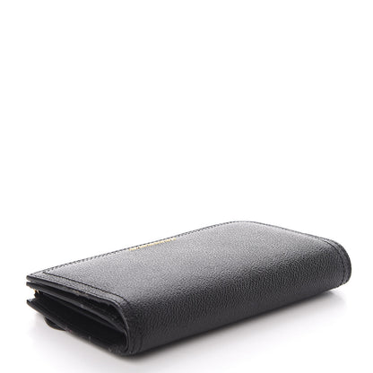 Burberry Grained Calfskin Zip Wallet Black 3 of 9