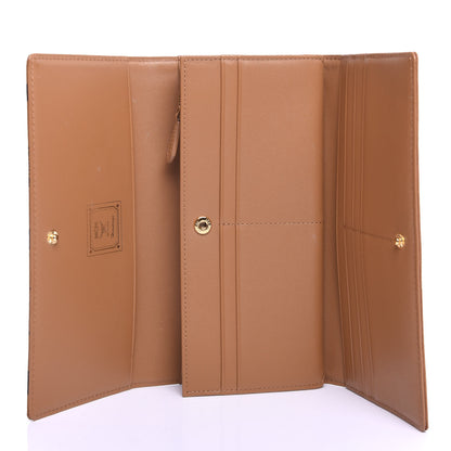 MCM Visetos Heritage Large Trifold Flap Wallet Cognac 5 of 6