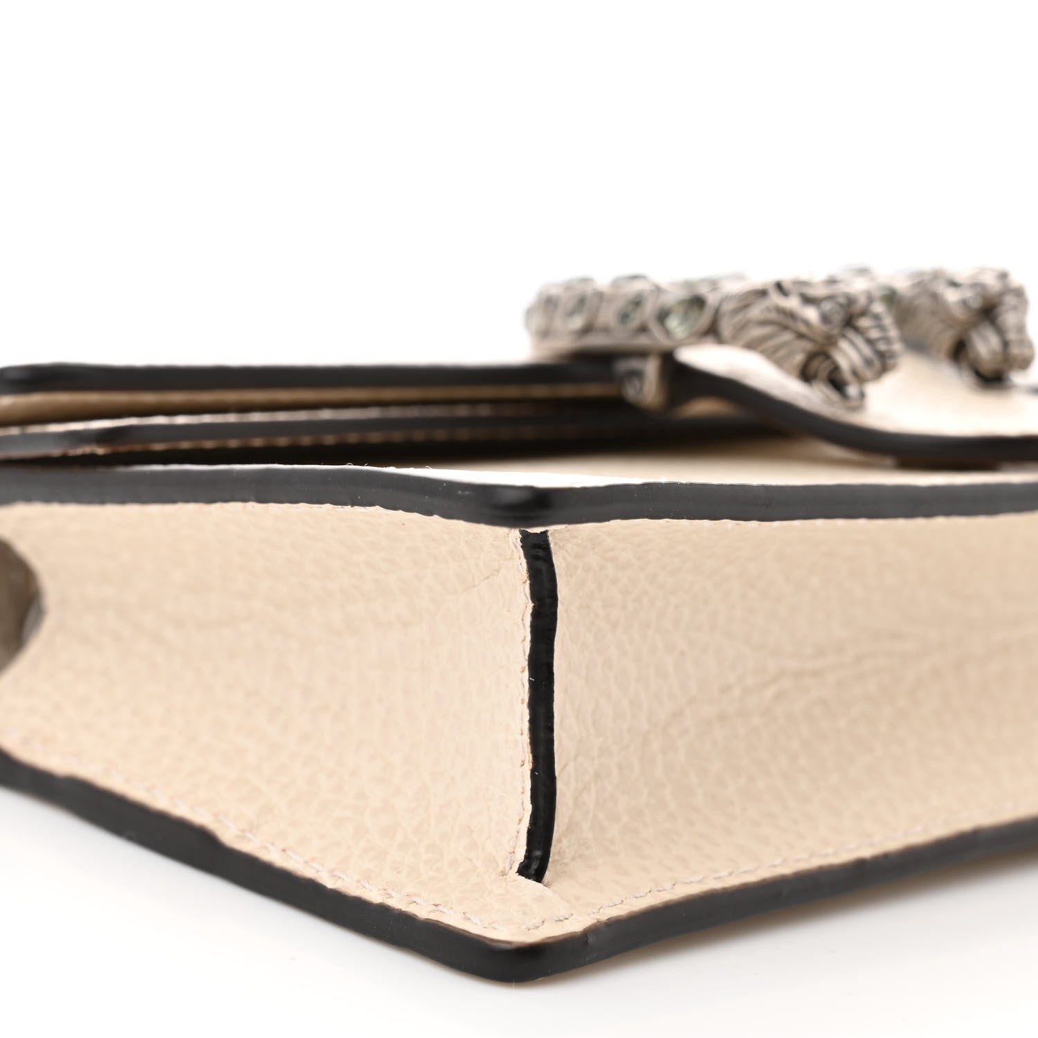 Gucci Dollar Calfskin Crystal Super Mini Dionysus Shoulder Bag Mystic White Black Diamond 8 of 11