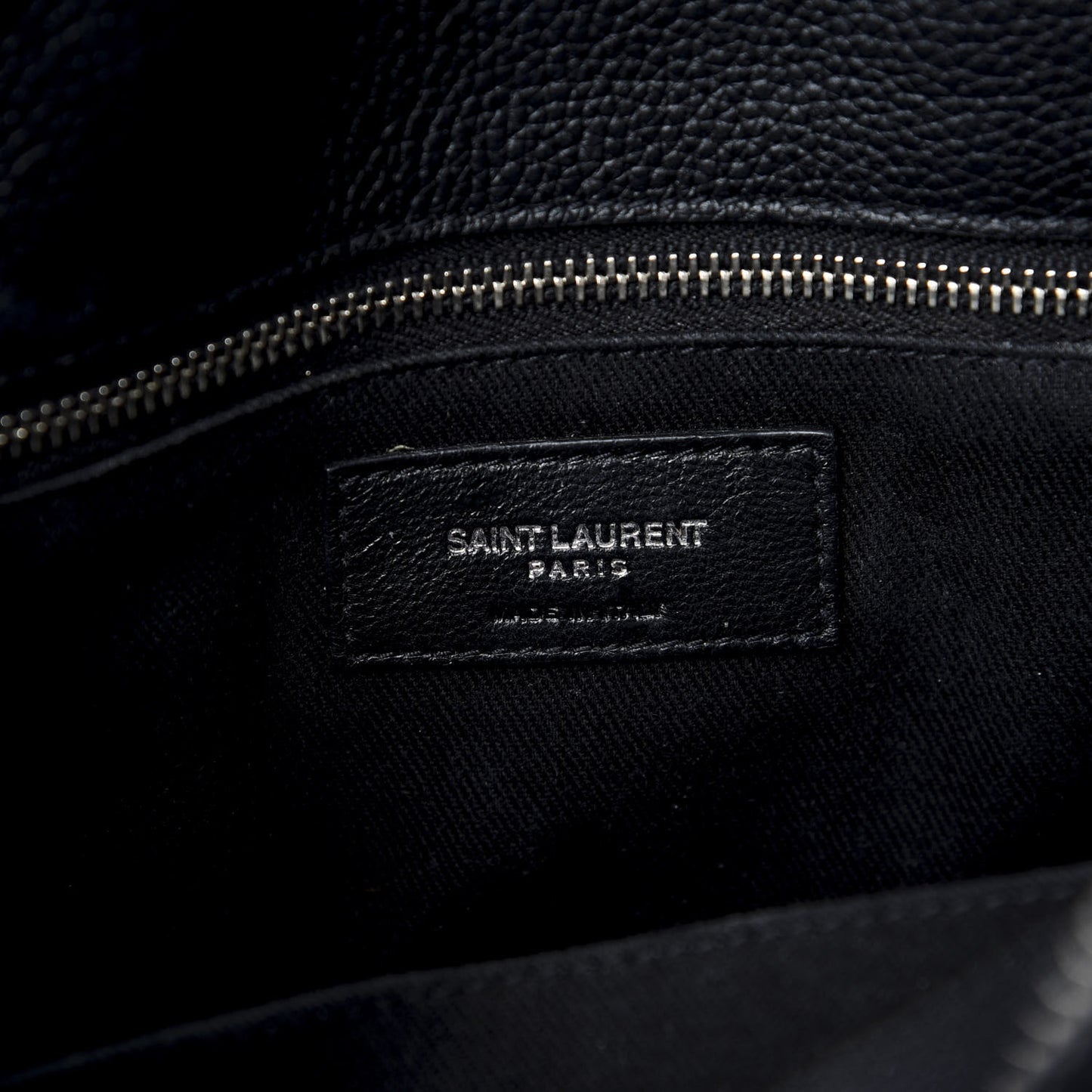 Grained Calfskin Sac De Jour Souple Duffle 36H Asphalt Black