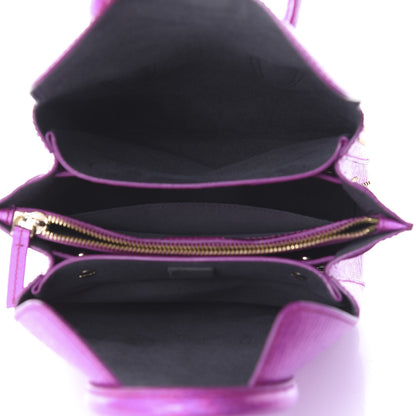 MCM Metallic Calfskin Cyber Studs Mini Milla Tote Electric Pink 4 of 8