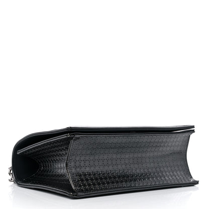 Christian Dior Metallic Patent Micro-Cannage Medium Diorama Flap Bag Onyx Black 4 of 11