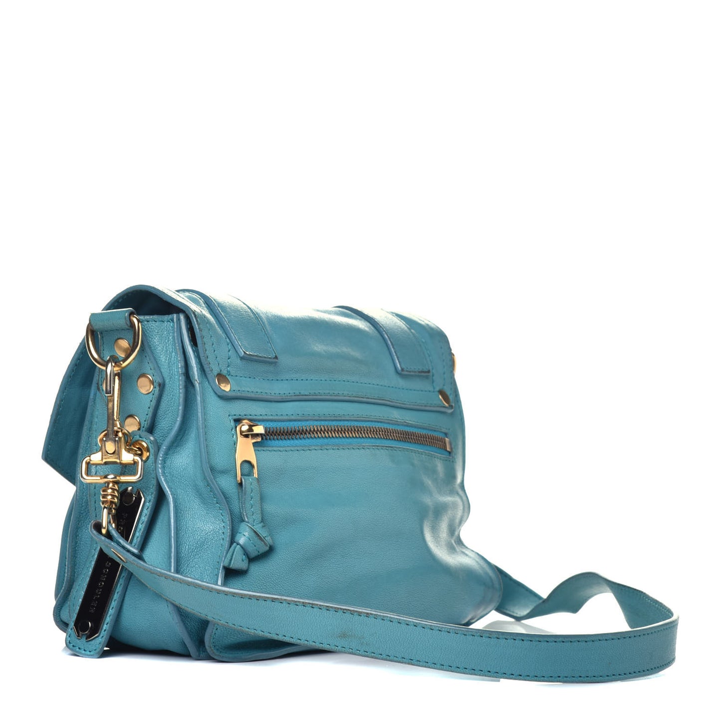Lambskin PS1 Mini Pouch Messenger Bag Lagoon