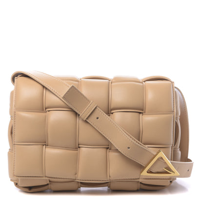 Bottega Veneta Nappa Maxi Intreccio Padded Cassette Crossbody Bag Almond 1 of 9
