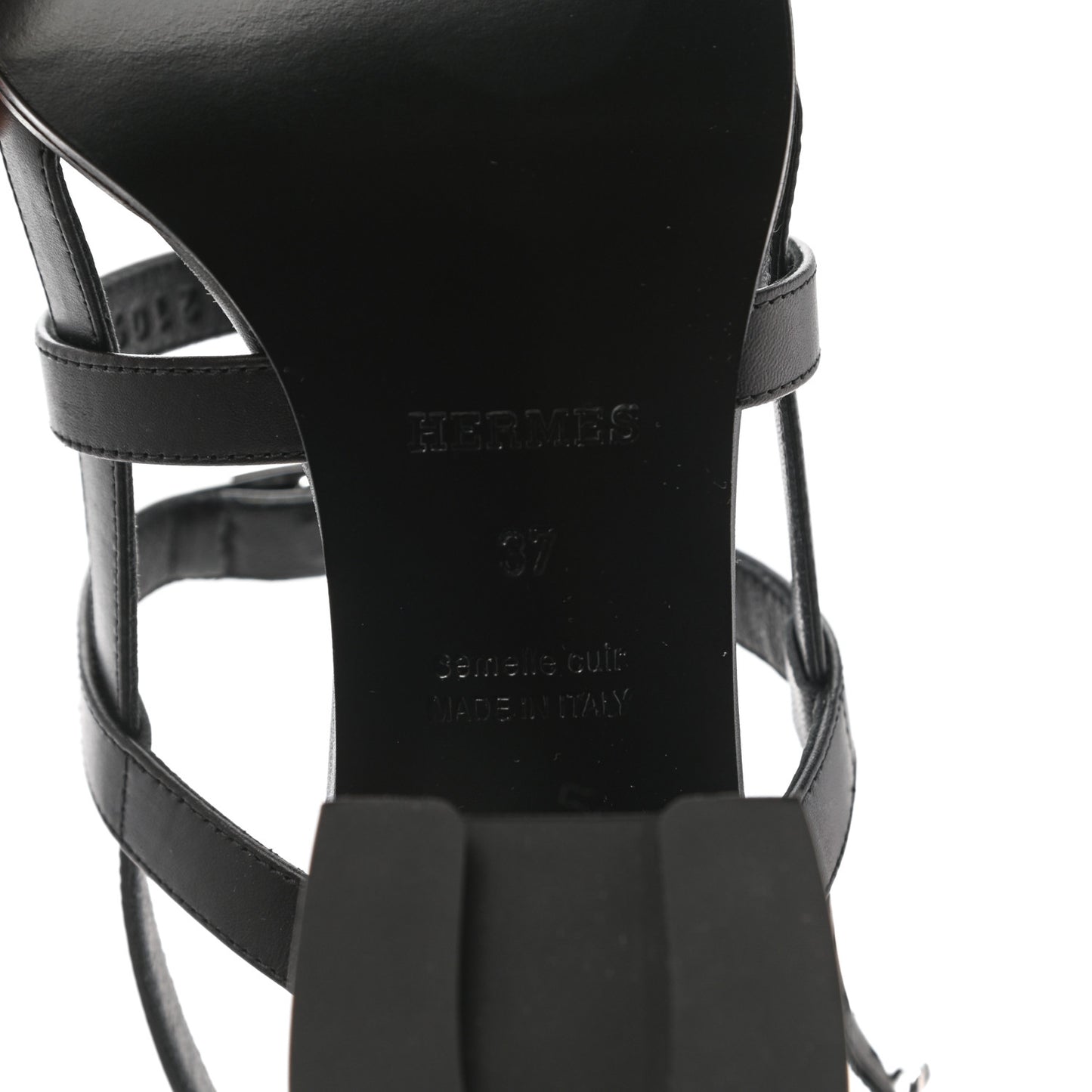 Calfskin Eve 60 Sandals 37 Black