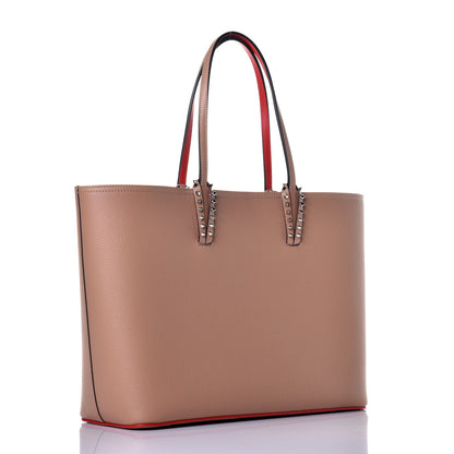 Christian Louboutin Calfskin Spikes East West Cabata Tote Nude 3 of 10