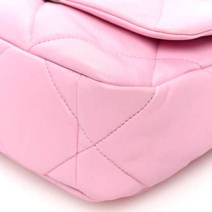 Chanel Lambskin Quilted Medium Chanel 19 Flap Pink 10 of 10