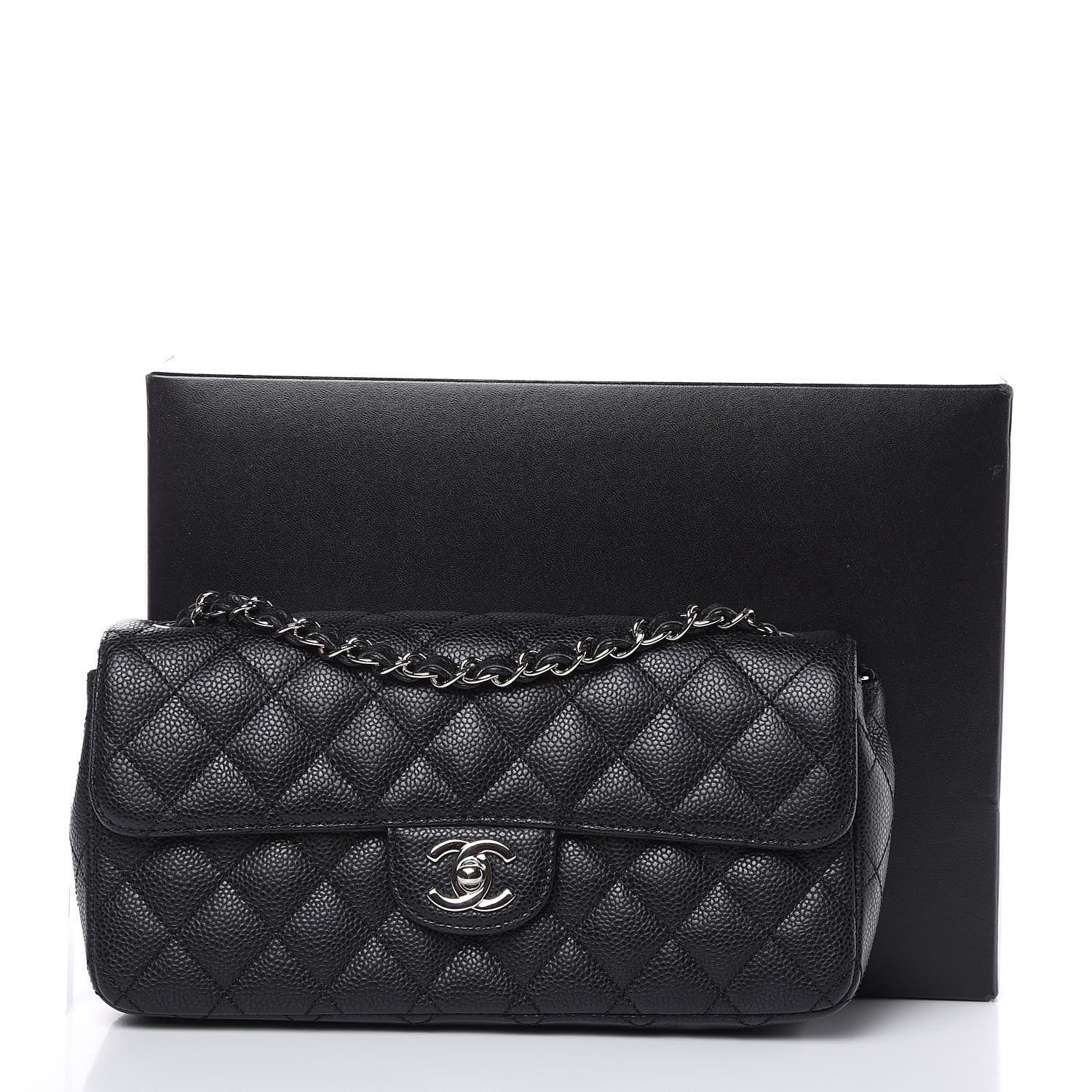 Chanel Caviar Quilted East West Flap Black 11 of 11