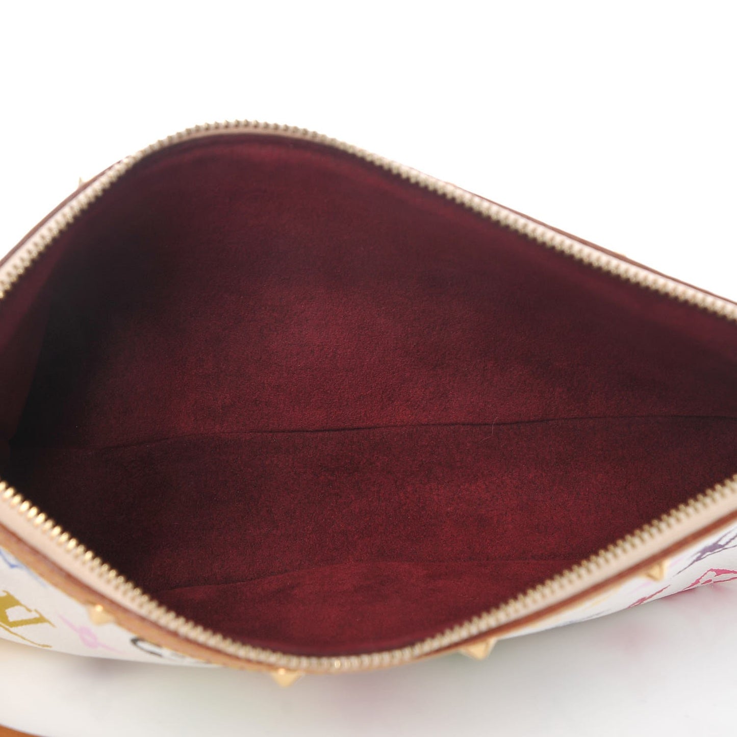 Monogram Multicolor Pochette Accessories White