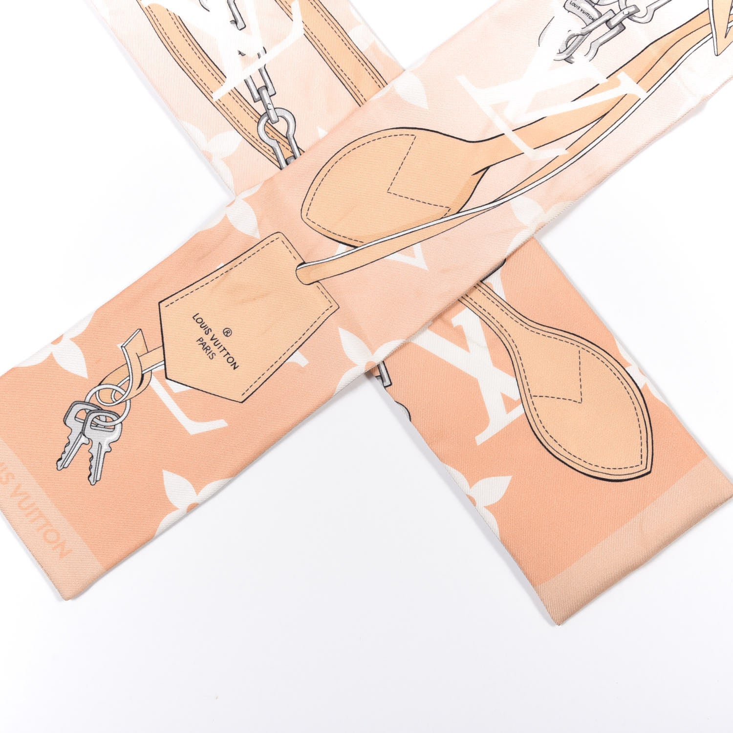 Louis Vuitton Silk Monogram Gradient By The Pool Bandeau Mist 4 of 7